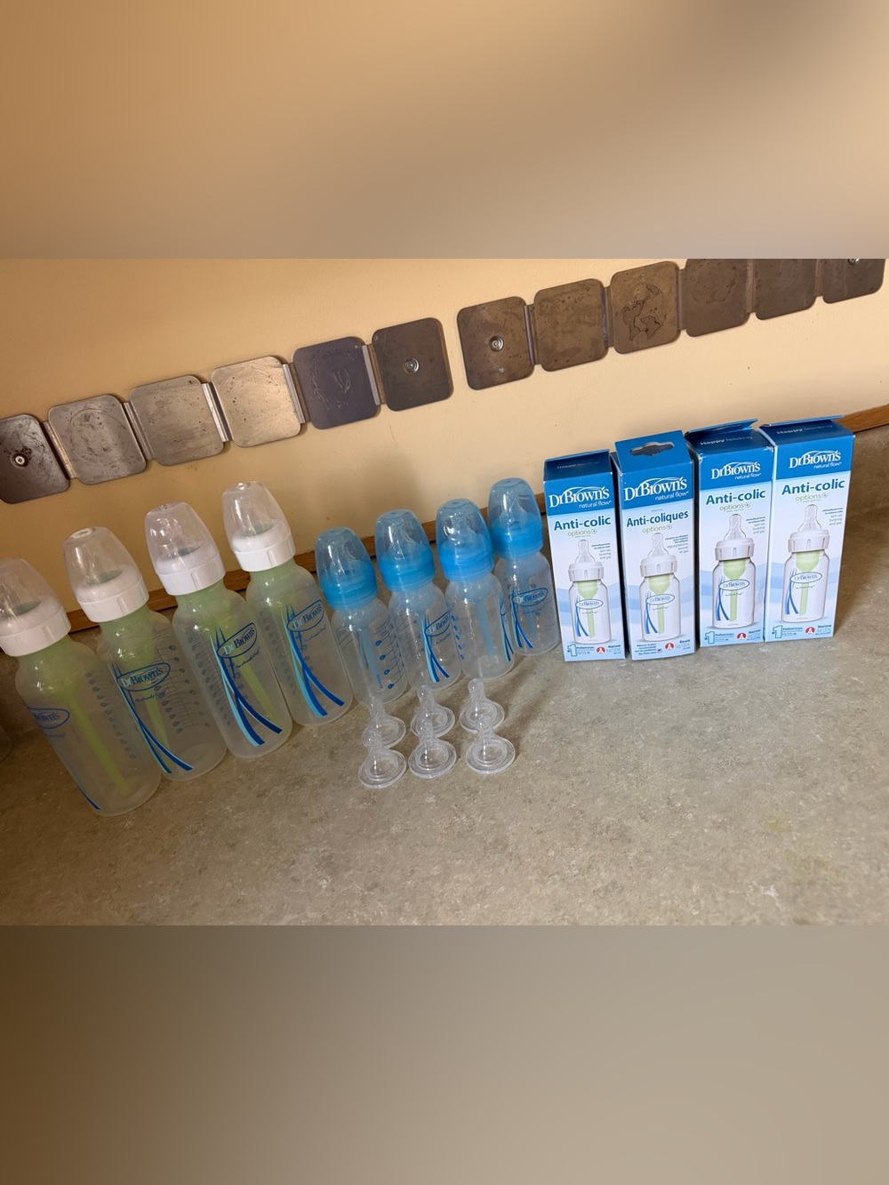 Dr. Brown's Baby Feeding Bottle Set in Blue - Anti-Colic Options